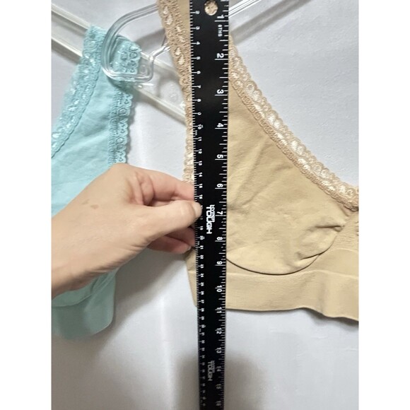 Two Lot Shear Shapewear Womens Large Brown and Teal Soft Bras - Picture 5 of 9